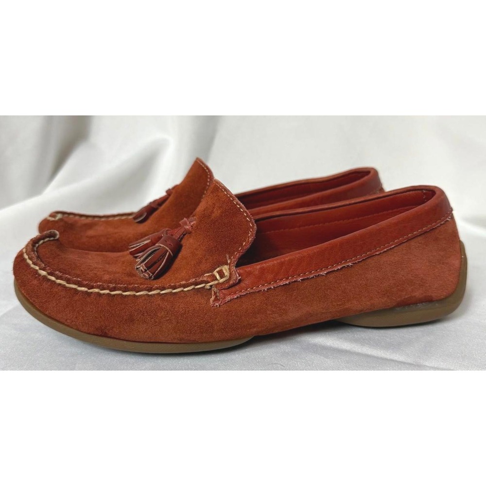 Dexter Men's 8.5M Brown Suede Tassel Loafers Leather Upper Casual‎ Dress Shoes